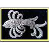 Image 1 : ART NOUVEAU ST SILVER MARCASITE FISH BROOCH #2284023