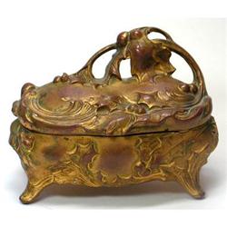 Ormolu ACORNS Art Nouveau Jewelry Casket #2293128