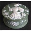 Image 1 : Schafer & Vater Green LADY w BUTTERFIES Jar #2293164