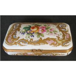 SEVRES TYPE LIDDED BOX GILDED  c 1920 #2293543