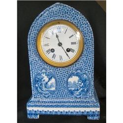 CONTINENTAL CERAMIC CLOCK  c 1900 very #2293544