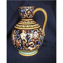 GIEN FRENCH FAIENCE PITCHER  c 1880 #2293546