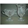 Image 1 : CUT GLASS SUGAR & CREAMER 20th #2293820