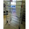 Image 1 : Rolling Metal Wire Mesh 8 Tier Shelf 48"Lx24"Wx68"H