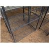 Image 2 : Qty 5 Metal Wire Mesh 3 Tier Adjustable Shelf Units