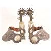 Image 1 : California Style Full Silver Overlay Snake Spurs