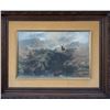 Image 1 : Framed Elk Watering Hole Print