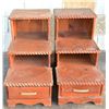 Image 1 : (2) W.R. Dallas Leather Top Planter Steps