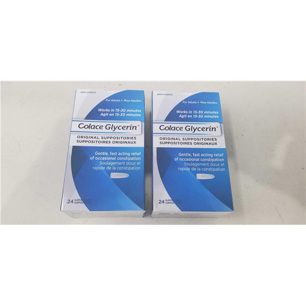 Colace Glycerin Original Suppositories (2 X 24)