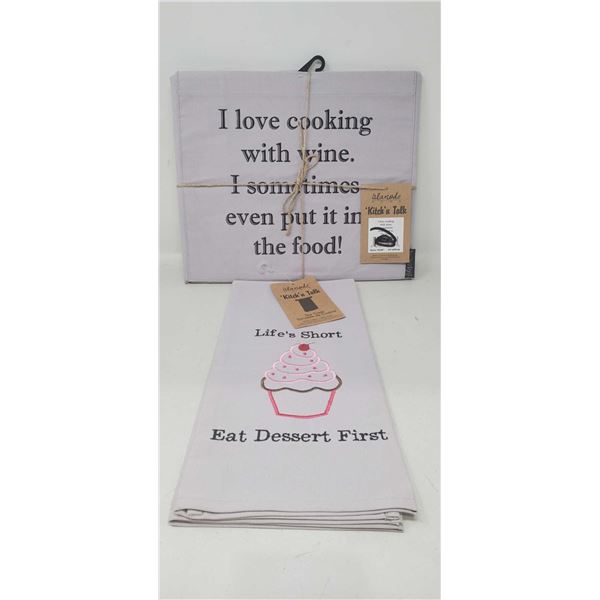 Alamode Home Kitch'n Talk Tea Towels
