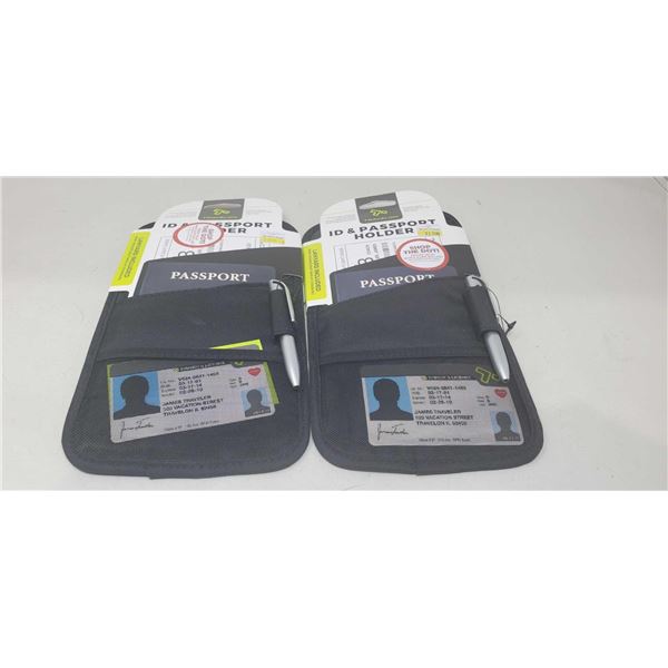 ID & Passport Holder Lot Of 2