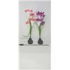 Image 1 : Solar Light, Artifical Flowers Lot Of 2