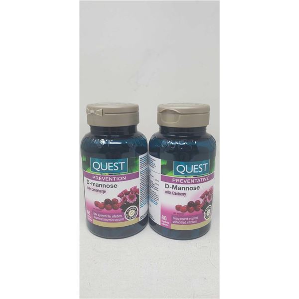 Quest D-Mannose Helps Prevent UTI's (2 X 60 Caps)