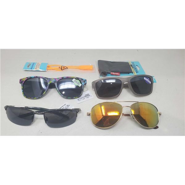 Assorted Sunglasses, Neck Strap & Carry Case set