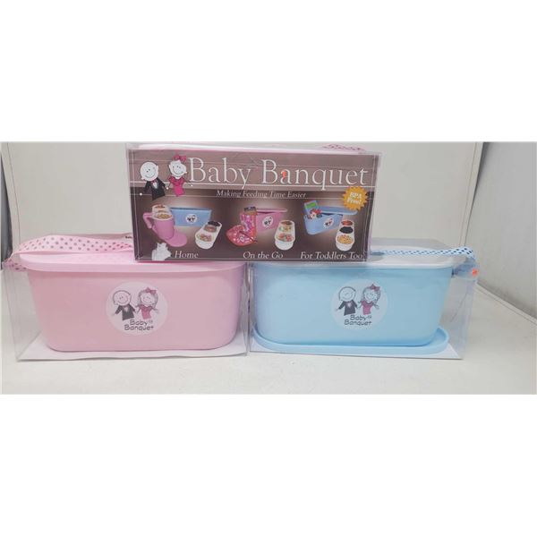 3 pack Baby Banquet, Travel baby Food Container