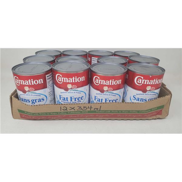 Carnation Fat Free Evaporated Skim Milk 12 X 354ml