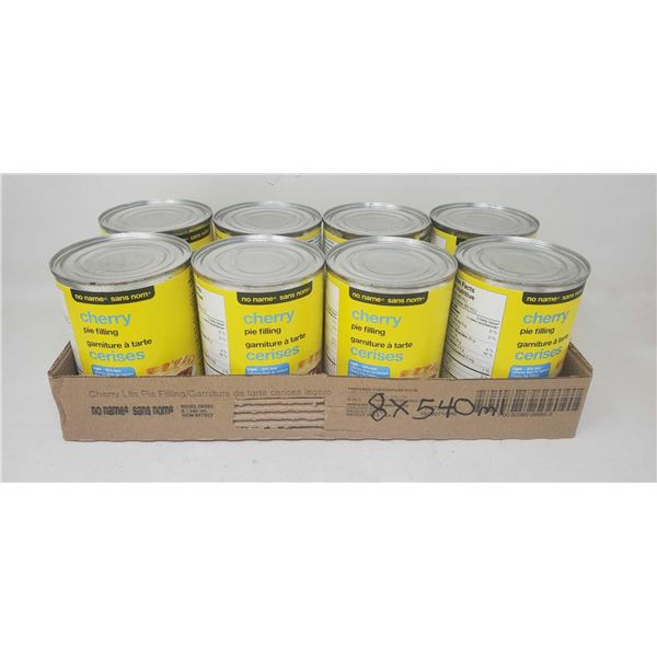 No Name Lite Cherry Pie Filling  8 x 540ml