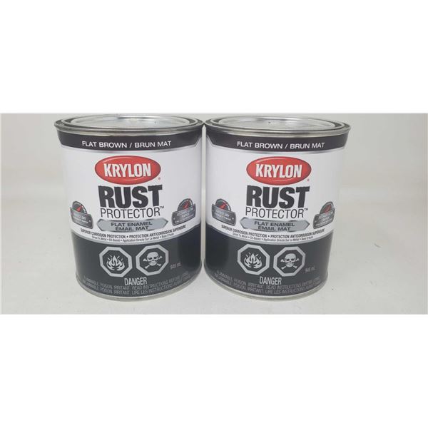 Krylon Rust Protector - Flat Brown Flat Enamel
