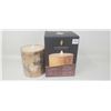 Image 1 : Luminara Real Flame Effect Candle 3'x4' Embeded Birch