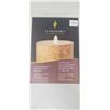 Image 3 : Luminara Real Flame Effect Candle 3'x4' Embeded Birch