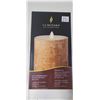 Image 3 : Luminara Real Flame Effect Candle 3'x4' Embeded Birch