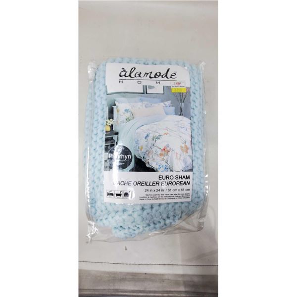 Alamode Home knitted Euro Sham 24'X24'