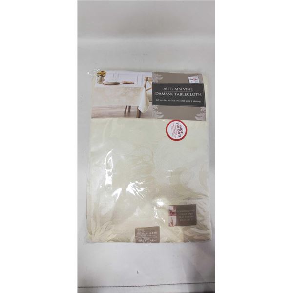 Autumn Vine Damask Tablecloth 60"x144" - Oblong