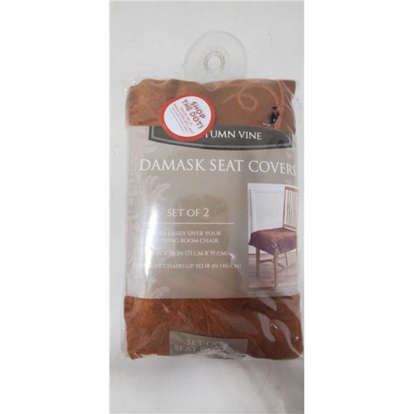 Autumn Vine Damask Chair Cover - Set of 2