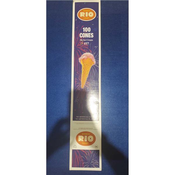 Rio Ice Crem Cones - 100 Count
