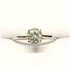 Image 1 : 10K White Gold Moissanites(0.72ct) Ring (~Size 6.75)(Ring is resizable for $40) (~length 0 inches) (