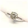 Image 3 : 10K White Gold Moissanites(0.72ct) Ring (~Size 6.75)(Ring is resizable for $40) (~length 0 inches) (