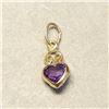 Image 1 : 14K Yellow Gold Amethyst(0.45ct) Pendant (~Size 0) (~length 0 inches), Made in Canada, Suggested Ret