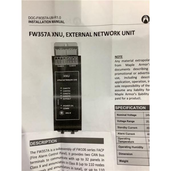 External Network Unit - FW357A XNU