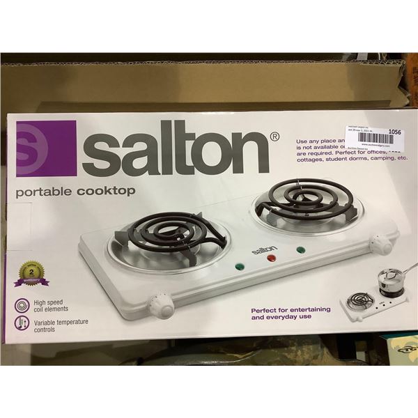 Salton Portable Cooktop, 2 Burner