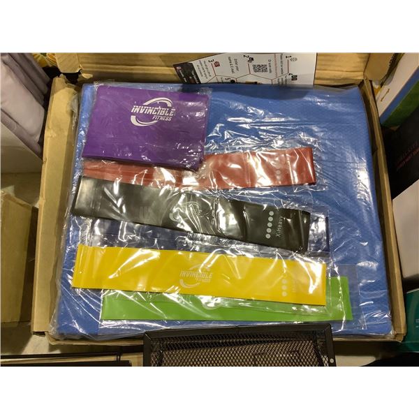 Invincable Fitness - Exercise Band & Matt Work Out Kit