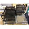Image 1 : Black Metal Desk Organizer Set