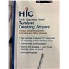 Image 3 : Box Lot HIC 18/8 Tumbler Drinking Straw Set with Cleaning Brush