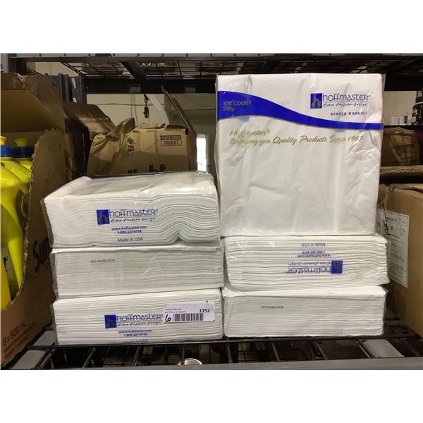Hoffmaster White Dinner Napkins 6 X 100