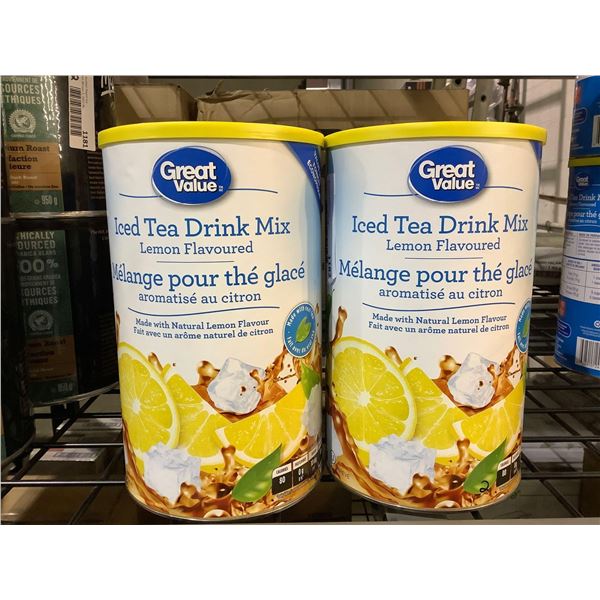 Great Value Iced Tea Drink Mix 2 X 1.2 Kg