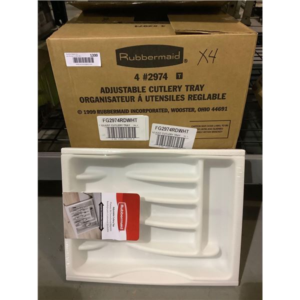 Rubbermaid Adjustable Cutlrey Tray X 4