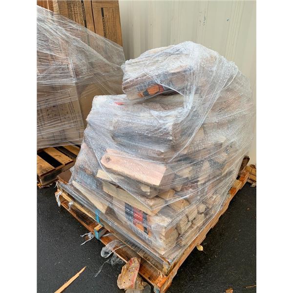Pallet lot of firemaster firewood approx 18-20 bundles