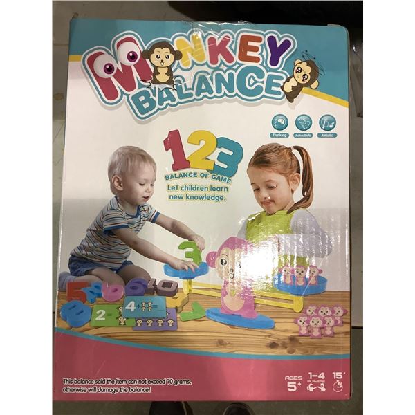 Monkey Balance Counting Game for Children 5+