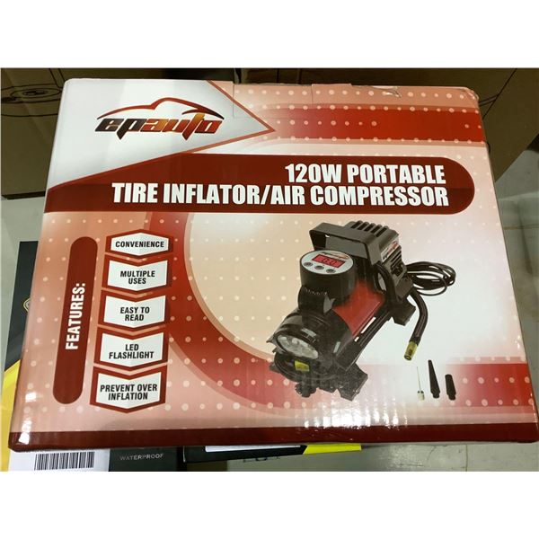 EpAuto 120W Tire Inflator / Air Compressor