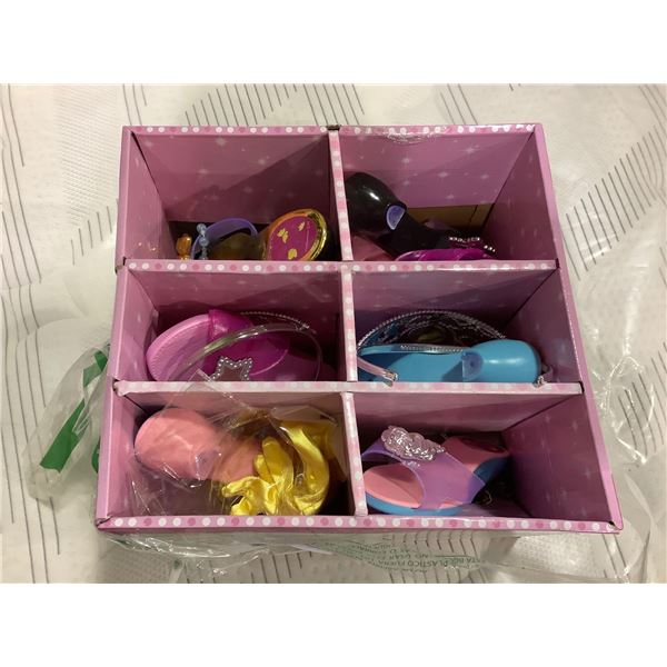 6 Pair Girls Dress Up Shoes