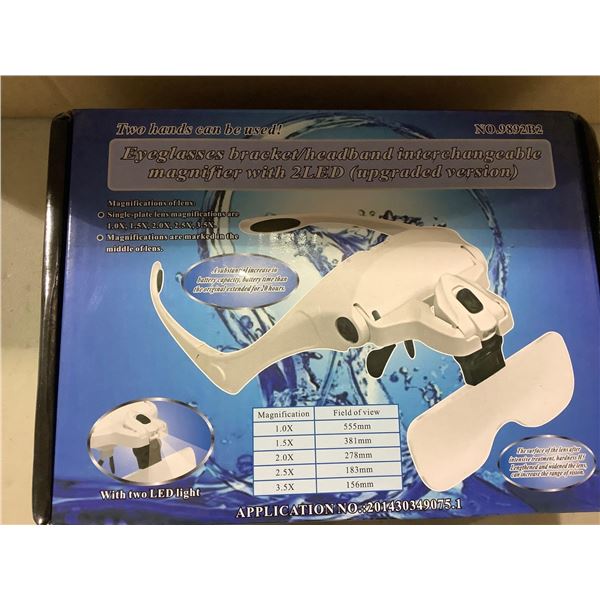 Eyeglasses Bracket / Headband Magnifier with LED lights