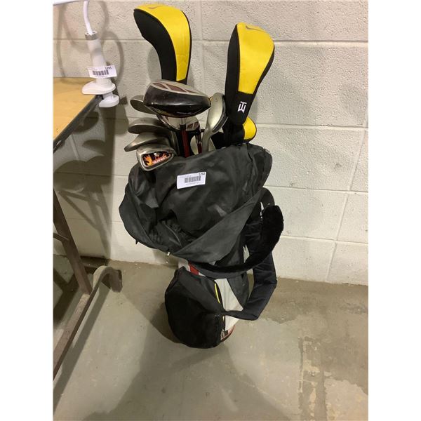 Youth Golf Club Set with Free Standing Golf Bag and Storage Cover