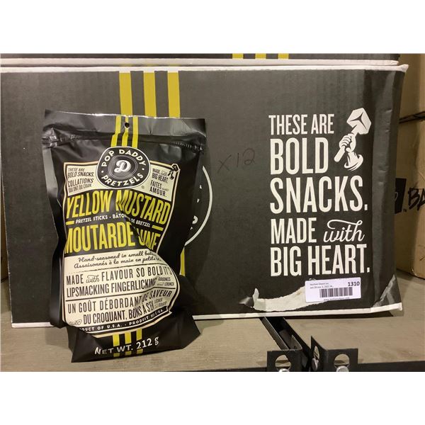 Pop Daddy Yellow Mustard Pretzels 12 X 212g