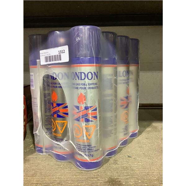 London Butane Gas for Lighters 8 X 300ml