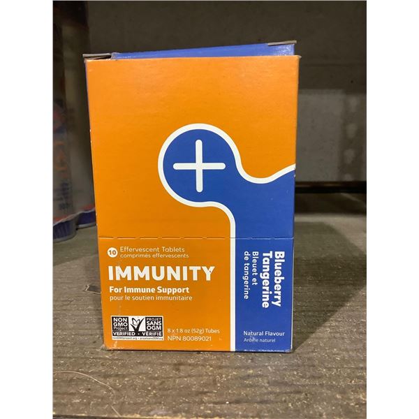 Immunity Effervescent Tablets for Immune Support 8X 10 count tubes