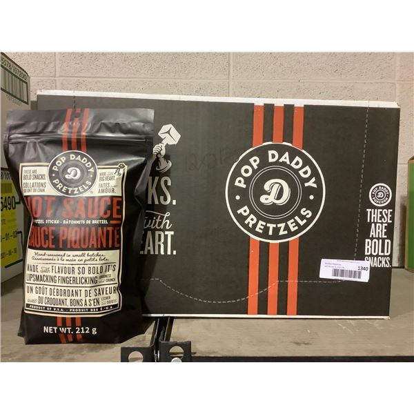 Pop Daddy Hot Sauce Pretzels 12 X 212g